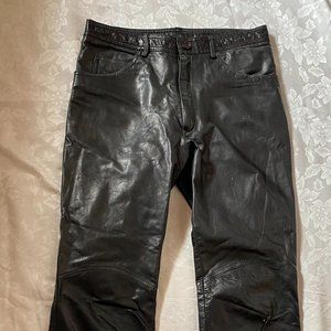North Beach Vintage 1980's Black Leather Pants
